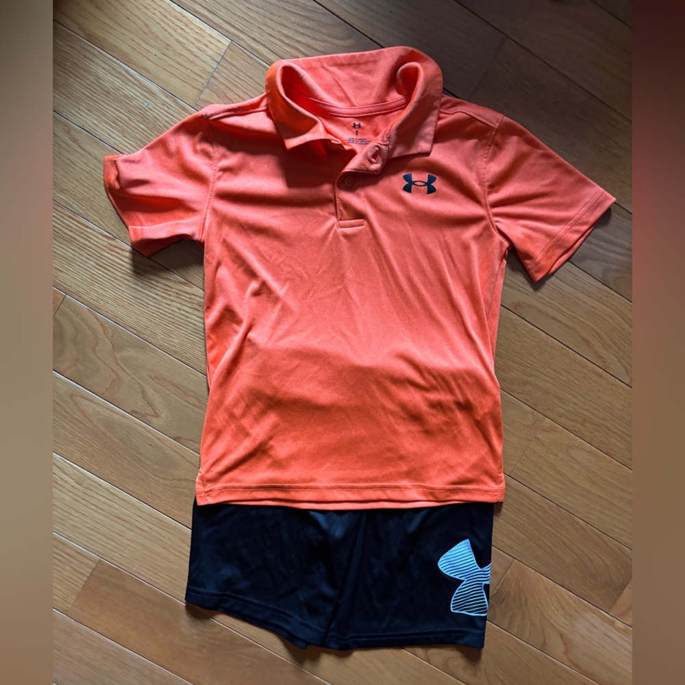 Under Armour Kids Orange Polo Shirt